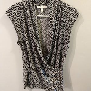 Chaus faux wrap top like new
